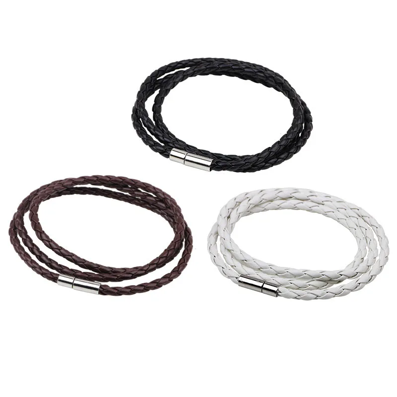 UOTOP 2020 New Black White Multilayer Genuine Braided Leather Bracelet Men Women Magnetic Clasps Bracelets Pulseras Male Female
UOTOP 2020 New Black White Multilayer Genuine Braided Leather Bracelet Men Women Magnetic Clasps Bracelets Pulseras Male Female