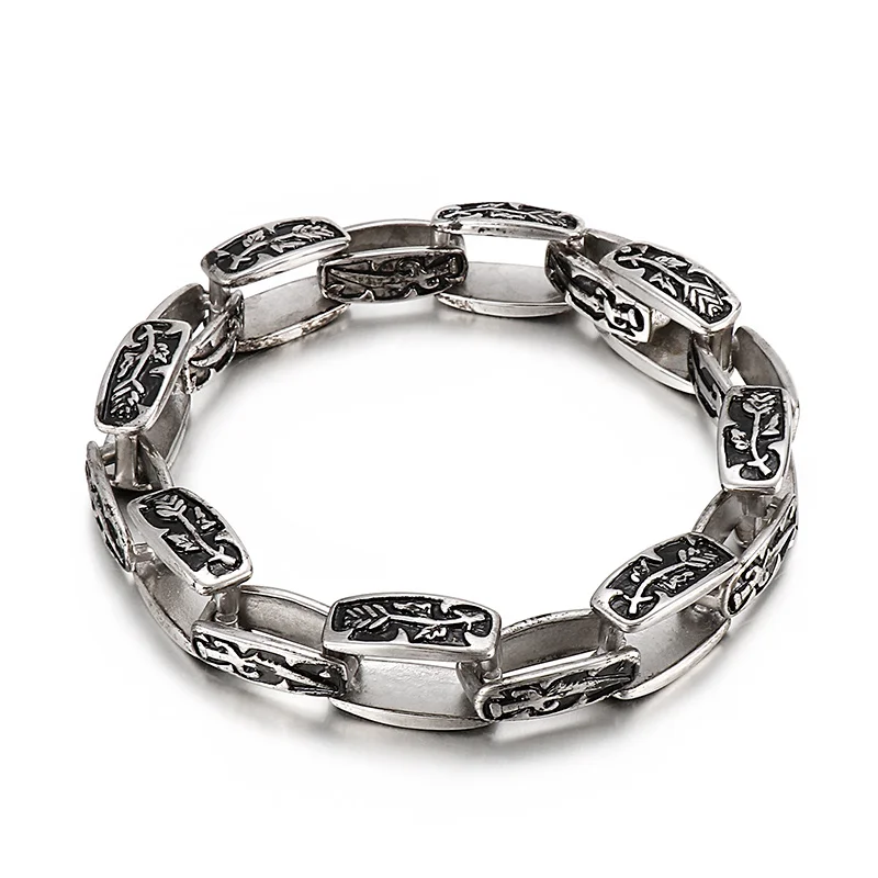 Kalen Vintage Pattern Stitching Stainless Steel Men's Charm Bracelet Fashion Accessories Jewelry
Kalen Vintage Pattern Stitching Stainless Steel Men's Charm Bracelet Fashion Accessories Jewelry