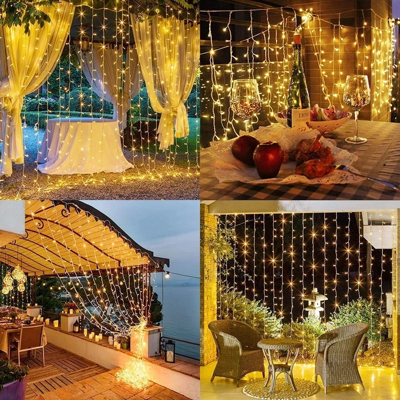 2/3m LED Fairy Lights Garland Curtain Lamp Remote Control USB String Lights 2021 New Year Christmas Bedroom Home Decor Lighting 
2/3m LED Fairy Lights Garland Curtain Lamp Remote Control USB String Lights 2021 New Year Christmas Bedroom Home Decor Lighting