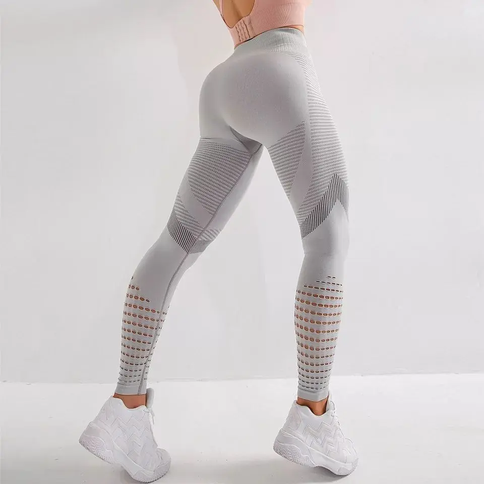 Seamless Leggings Sexy Hollow Out Pants High Waist Solid Soft Pants Butt Lifting High Waist Push Up Running Women Sportewear 
Seamless Leggings Sexy Hollow Out Pants High Waist Solid Soft Pants Butt Lifting High Waist Push Up Running Women Sportewear