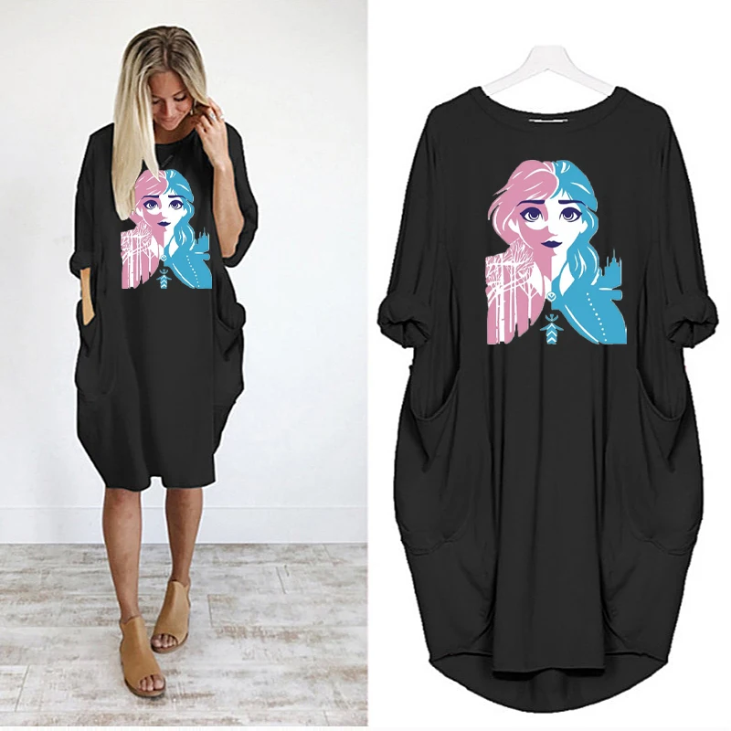 2021 New Dresses for Women Elegant Frozen Aisha Cartoon Print Midi Dress Long Sleeve Pockets Streetwear Robe Femme Vestidos
2021 New Dresses for Women Elegant Frozen Aisha Cartoon Print Midi Dress Long Sleeve Pockets Streetwear Robe Femme Vestidos