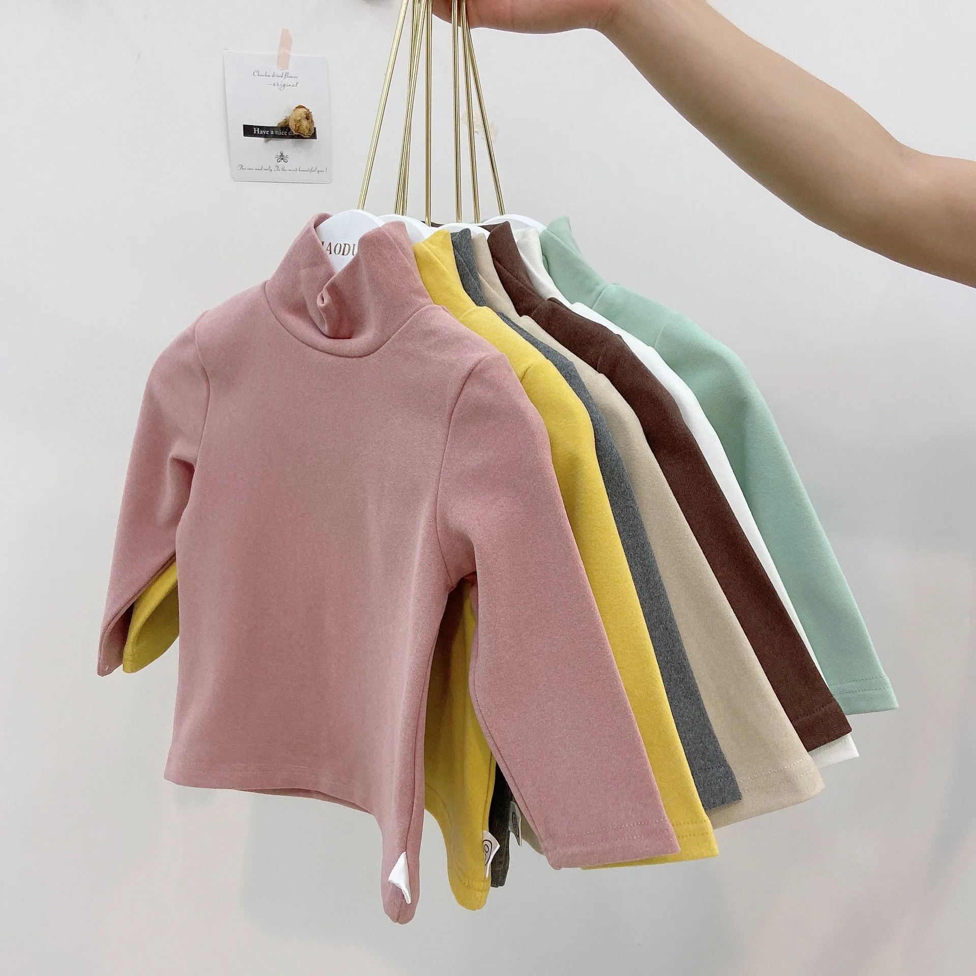 2020 Autumn New Children's Cotton Turtleneck T Shirt Baby Boys and Girl Casual Long Sleeve Solid Bottoming T Shirt Kids Warm Tee
2020 Autumn New Children's Cotton Turtleneck T Shirt Baby Boys and Girl Casual Long Sleeve Solid Bottoming T Shirt Kids Warm Tee