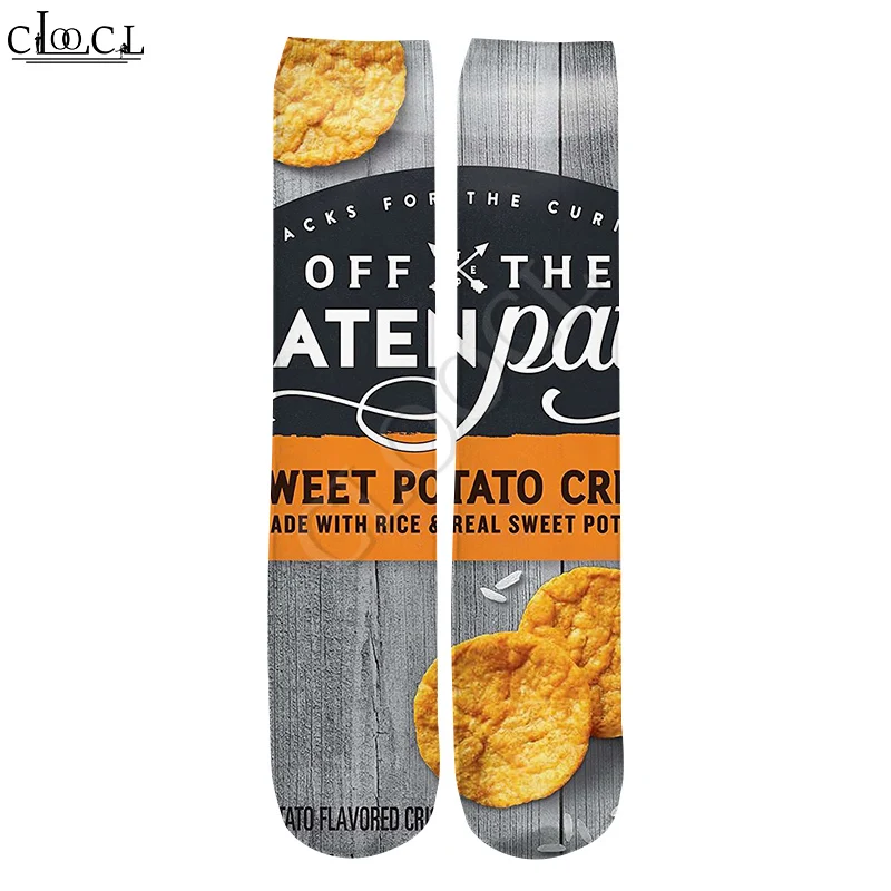 CLOOCL Drop Shipping 20212 New Fashion 3D Prints Fashion Socks Delicious Fried Potato Chips Men's Women's Casual Straight Socks
CLOOCL Drop Shipping 20212 New Fashion 3D Prints Fashion Socks Delicious Fried Potato Chips Men's Women's Casual Straight Socks