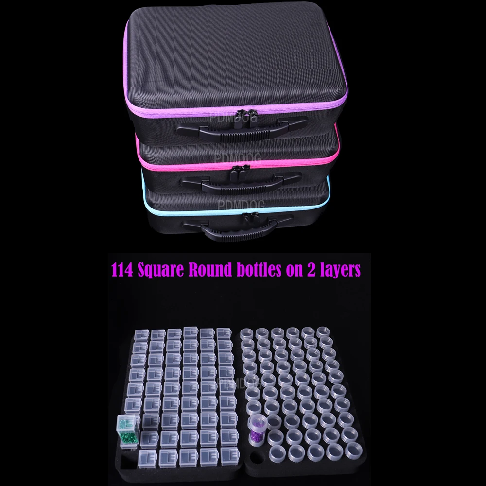 New 114 Square Bottles Diamond Painting Cross Stitch Accessories Tool Box Container Diamond Storage Bag Case Embroidery Mosaic
New 114 Square Bottles Diamond Painting Cross Stitch Accessories Tool Box Container Diamond Storage Bag Case Embroidery Mosaic