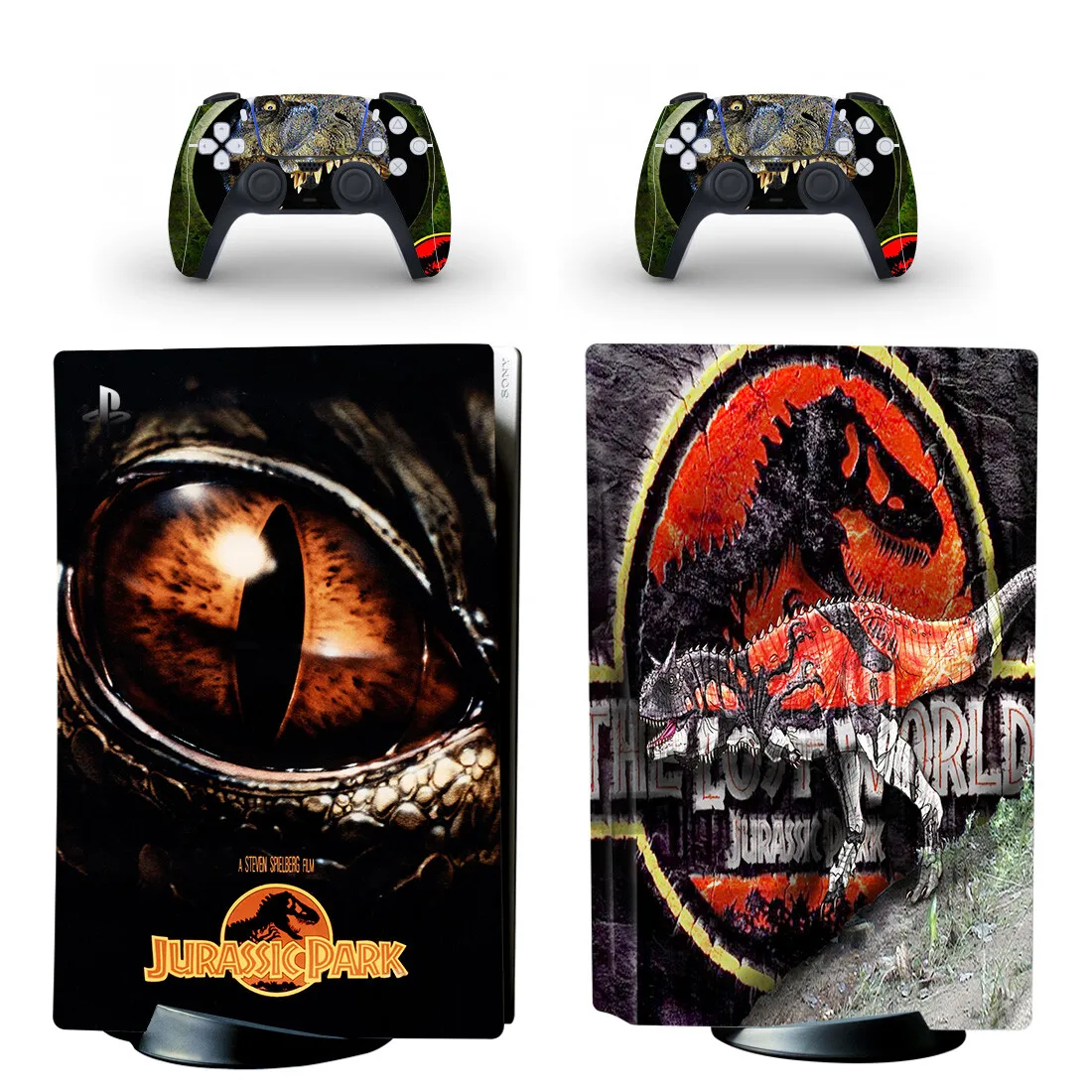 Наклейка на приставку Юрского периода PS5, Виниловая наклейка для консоли PlayStation 5 и контроллера PS5 
Наклейка на приставку Юрского периода PS5, Виниловая наклейка для консоли PlayStation 5 и контроллера PS5