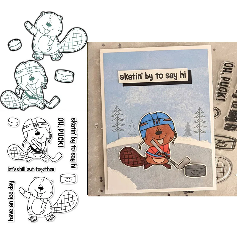 Beaver Hockey 2021 New Transparent Stamps and Dies for DIY Scrapbooking Paper Cards Making Crafts Clear Stamps
Beaver Hockey 2021 New Transparent Stamps and Dies for DIY Scrapbooking Paper Cards Making Crafts Clear Stamps
