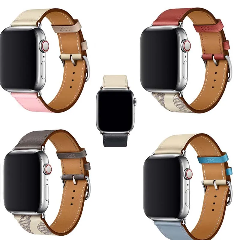 Браслет из натуральной кожи для iwatch 3/2/1 ремешок Apple Watch band Series 5 4 Single Tour Leather 38 мм 40 42