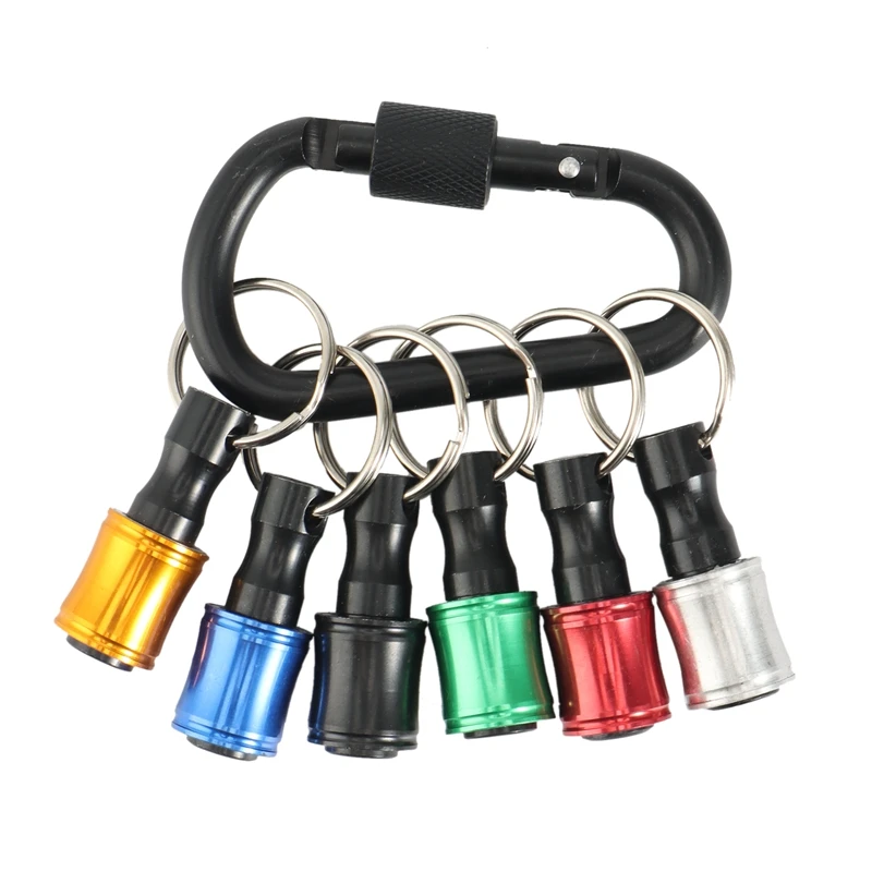 Stainless Steel Socket Extension 1/4-Inch Hexagonal Shank Keychain Extension Screwdriver Bit Holder 
Stainless Steel Socket Extension 1/4-Inch Hexagonal Shank Keychain Extension Screwdriver Bit Holder
