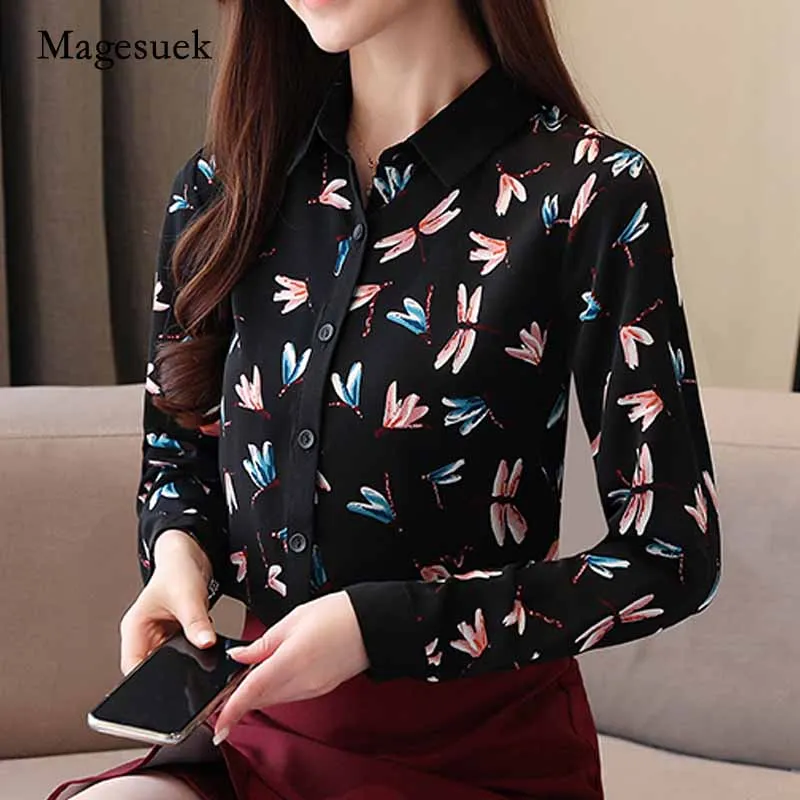 2020 Autumn New Korean-Style Women's Blouse Long-Sleeved Loose Turn-down Collar Print Cardigan Chiffon Shirt Blusas Mujer 10747
2020 Autumn New Korean-Style Women's Blouse Long-Sleeved Loose Turn-down Collar Print Cardigan Chiffon Shirt Blusas Mujer 10747