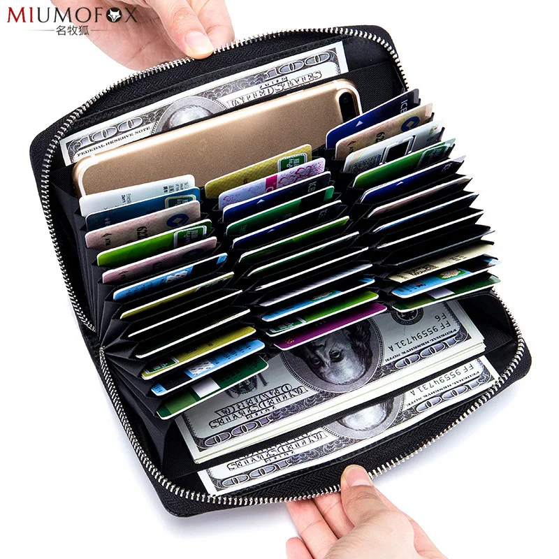 Multifunctional male and female universal card holder rfid large capacity organ credit card leather card holder Christmas gift
Multifunctional male and female universal card holder rfid large capacity organ credit card leather card holder Christmas gift