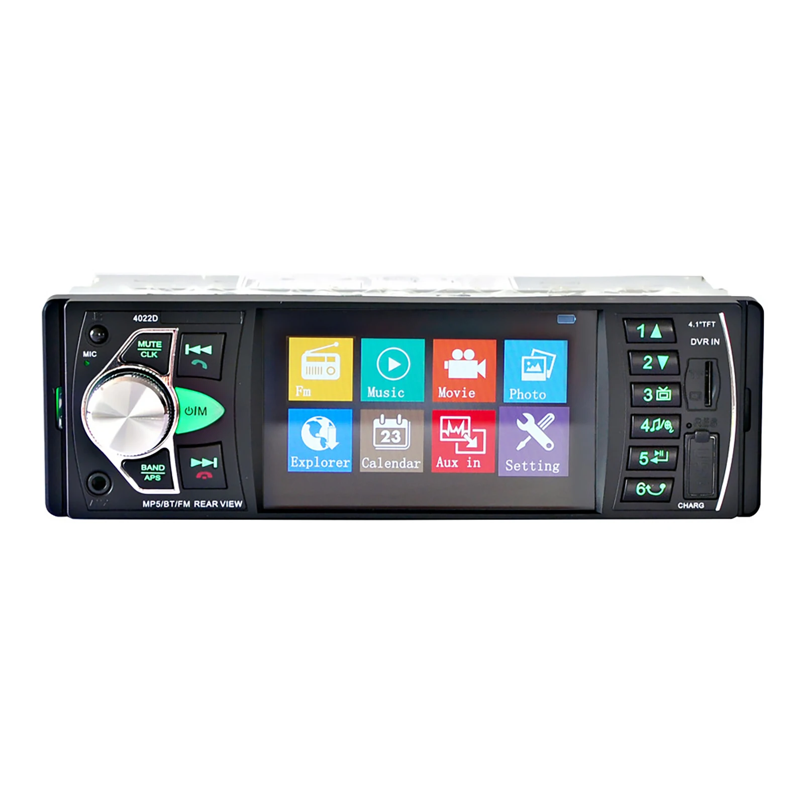 Автомобильная стереосистема 4,1 дюймов HD 4,1 дюймов MP5 плеер FM-радио BlueTooth-Совместимость с пультом дистанционного управления автомобильные за...
Автомобильная стереосистема 4,1 дюймов HD 4,1 дюймов MP5 плеер FM-радио BlueTooth-Совместимость с пультом дистанционного управления автомобильные за...
