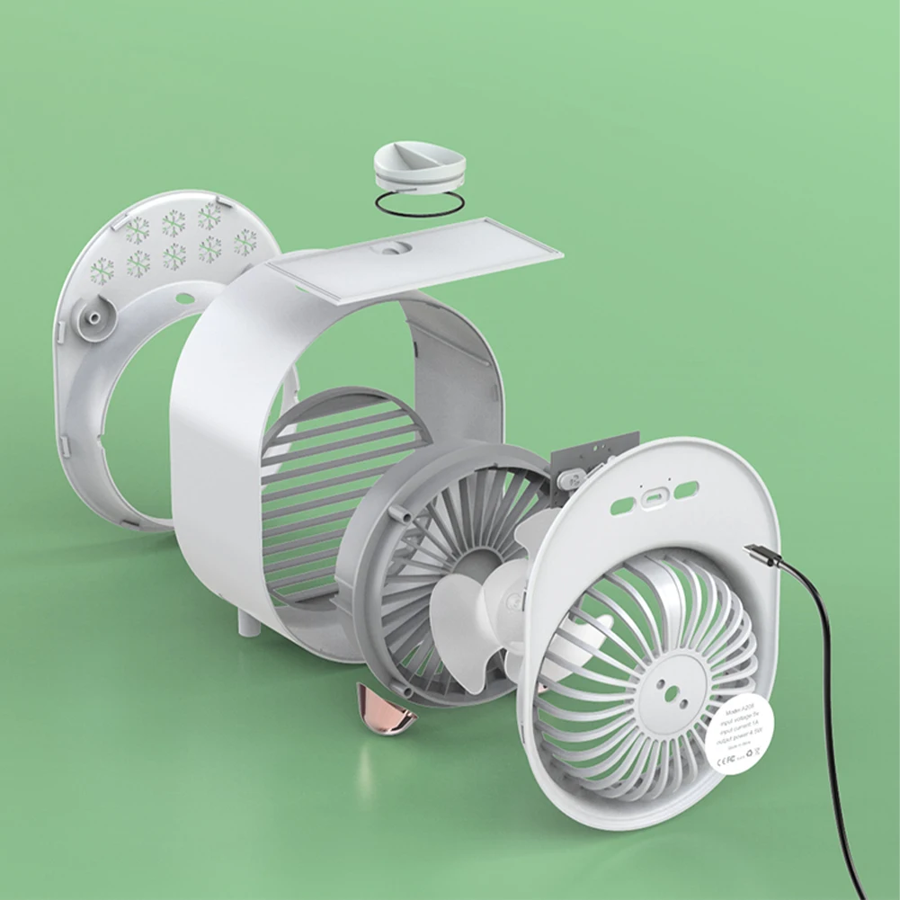 Mini Air Conditioner Portable Fan USB Rechargeable Air Cooler Multifunctional Humidifier for Office Personal Air Cooler
Mini Air Conditioner Portable Fan USB Rechargeable Air Cooler Multifunctional Humidifier for Office Personal Air Cooler