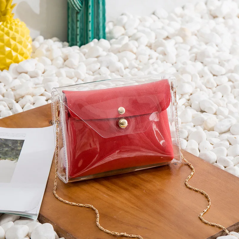 Vrouwen Pvc Duidelijke Zak Satchel Bag Fashion Transparante Schouder Crossbody Tassen Dames Messenger Casual Kleine Handtassen
Vrouwen Pvc Duidelijke Zak Satchel Bag Fashion Transparante Schouder Crossbody Tassen Dames Messenger Casual Kleine Handtassen