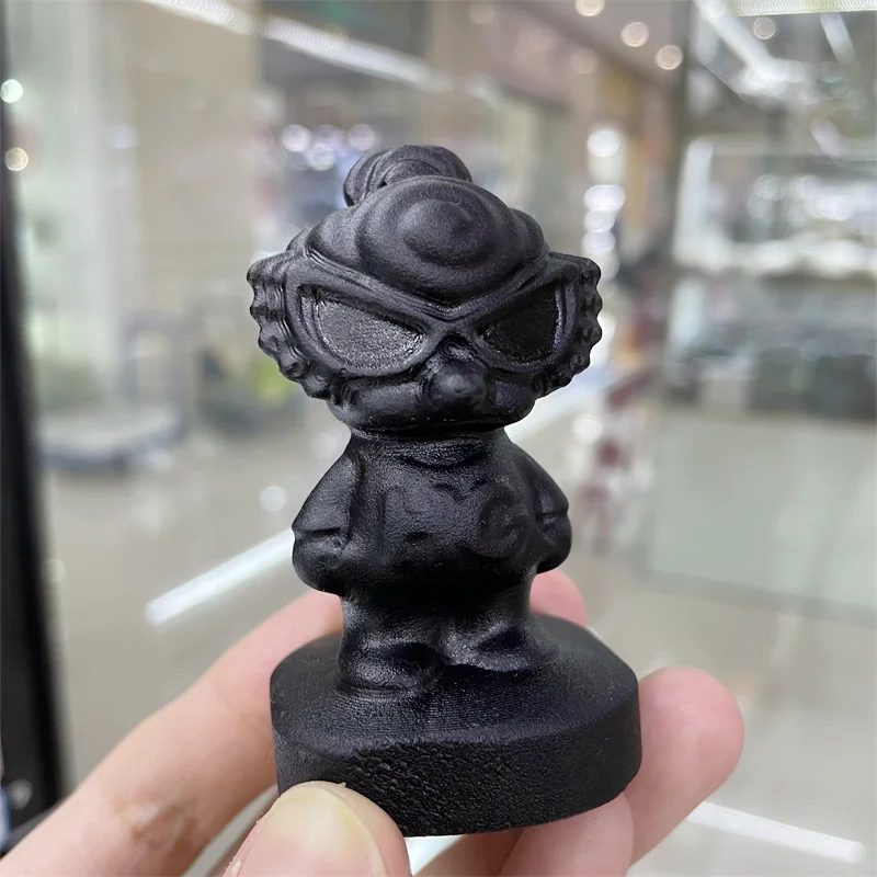 Natural Obsidian Hand-carved Cartoon Carving Polished Crystal Healing Stone Home Decor Creative Christmas Gifts For Kids
Natural Obsidian Hand-carved Cartoon Carving Polished Crystal Healing Stone Home Decor Creative Christmas Gifts For Kids