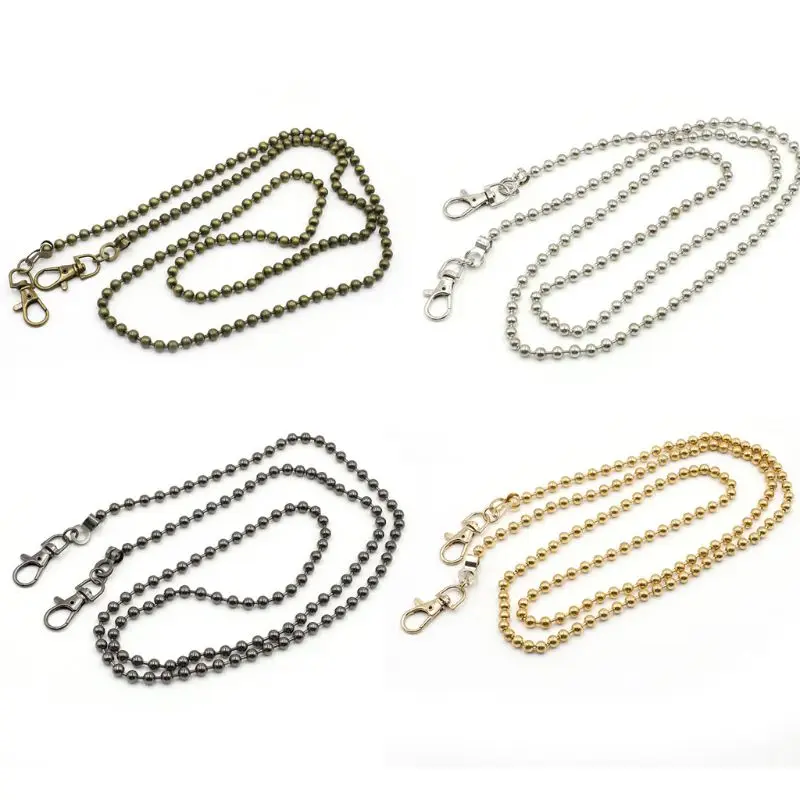 1 Pc DIY Beads Chain Strap Handbag Chains Accessories Purse Shoulder Crossbody Replacement Straps with Metal Buckles 4 Colors
1 Pc DIY Beads Chain Strap Handbag Chains Accessories Purse Shoulder Crossbody Replacement Straps with Metal Buckles 4 Colors