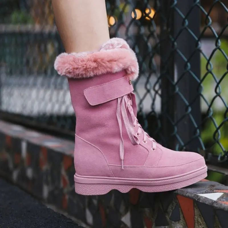 Coolcept Snow Boots Women Real Leather Plush Fur Mid Calf Boots Thick Bottom Zipper Winter Fur Warm Shoes Size 34-40 
Coolcept Snow Boots Women Real Leather Plush Fur Mid Calf Boots Thick Bottom Zipper Winter Fur Warm Shoes Size 34-40