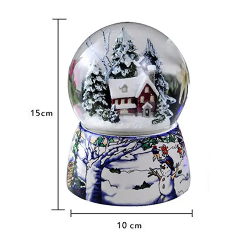 Music Box Crystal Ball Snow Globe Glass Resin Music Boxes With Music Desktop Decor Friend'S Gifts Rotation And Lighting Crafts 
Music Box Crystal Ball Snow Globe Glass Resin Music Boxes With Music Desktop Decor Friend'S Gifts Rotation And Lighting Crafts
