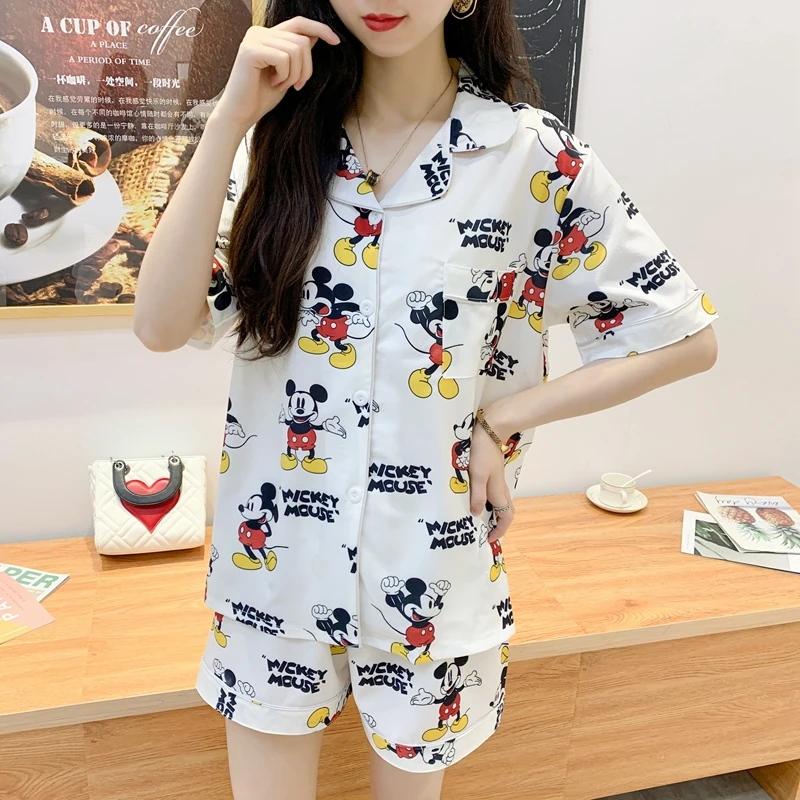 Women Pajamas Set Cartoon Mouse PrintedNightgown Female Home Wear Pajamas Clothing Set Women Sleepwear Ladies Pajamas Set
Women Pajamas Set Cartoon Mouse PrintedNightgown Female Home Wear Pajamas Clothing Set Women Sleepwear Ladies Pajamas Set