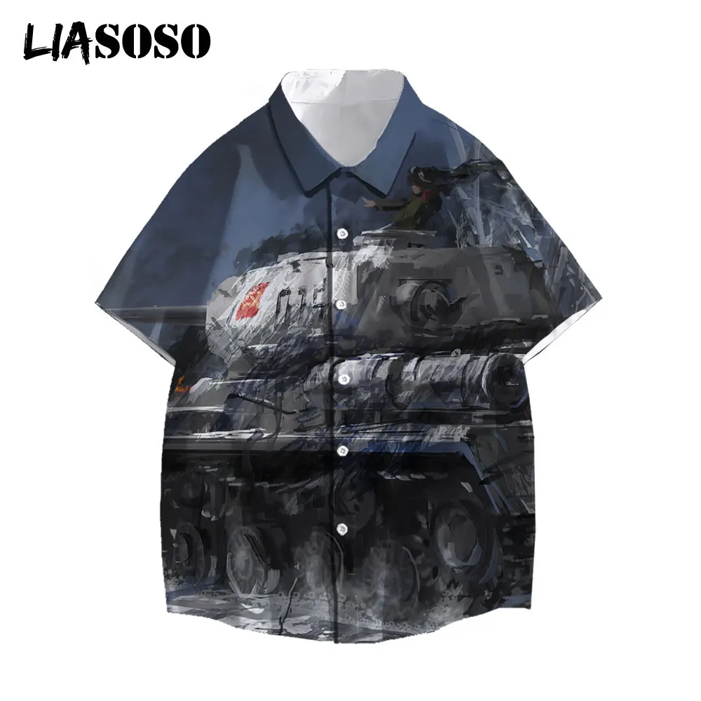LIASOSO Summer Men Women Casual Shirt Fashion Anime GIRLS And PANZE Short-Sleeve Beach Shirts Holiday Streetwear Daisy 3D Print
LIASOSO Summer Men Women Casual Shirt Fashion Anime GIRLS And PANZE Short-Sleeve Beach Shirts Holiday Streetwear Daisy 3D Print