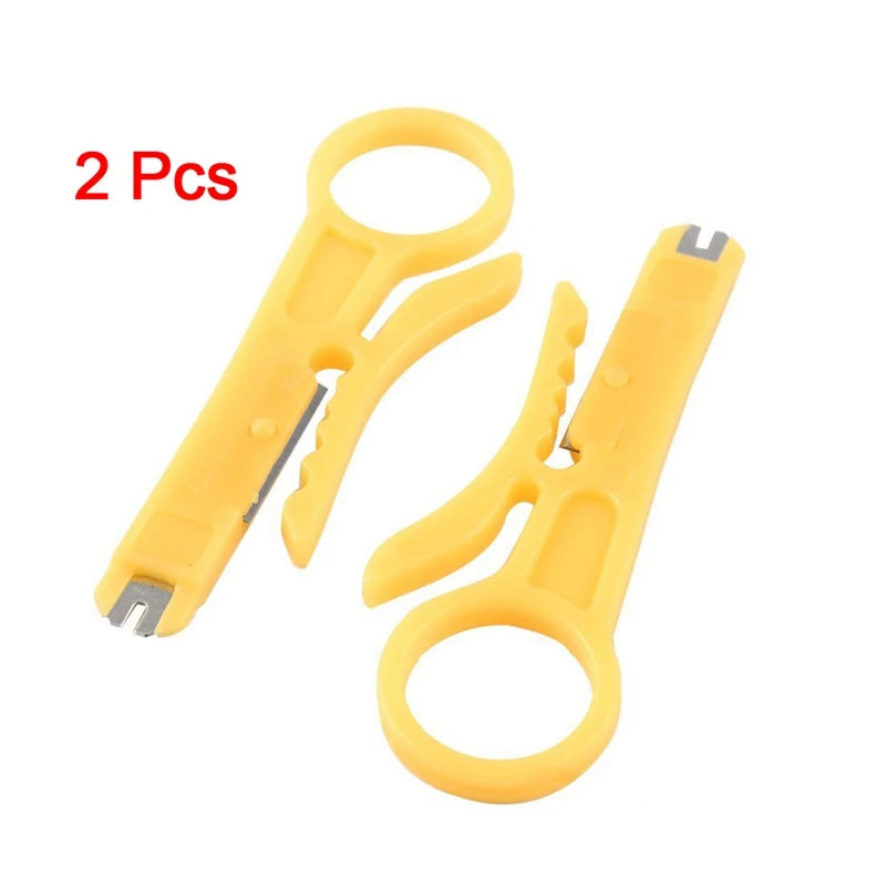 SODIAL(R) RJ45 Cat5 Сетевой провод кабель перфоратор резак для зачистки 5 шт|Ножи| |