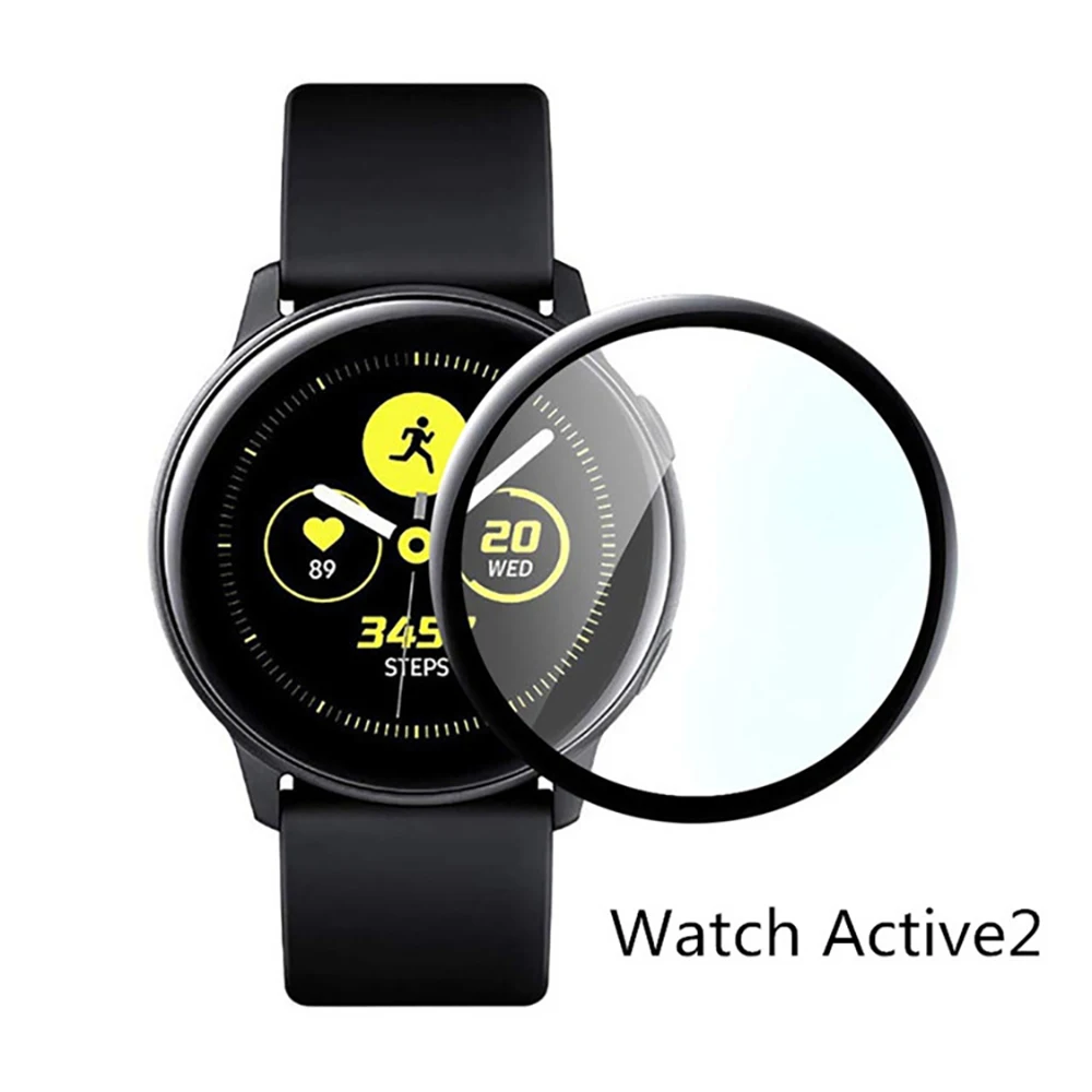 3D Soft Fibre Glass Protective Film Cover For Samsung Galaxy Watch Active / Active 2 40mm 44mm smart watch Full Screen Protector
3D Soft Fibre Glass Protective Film Cover For Samsung Galaxy Watch Active / Active 2 40mm 44mm smart watch Full Screen Protector