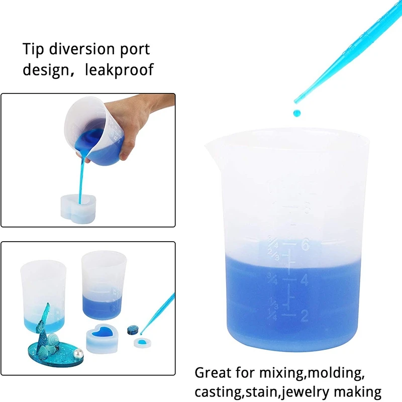 Silicone Measuring Cups, 6 PCS 250Ml/100Ml Nonstick Reusable Silicone Mixing Cups Durable Easy Clean for Epoxy Resin
Silicone Measuring Cups, 6 PCS 250Ml/100Ml Nonstick Reusable Silicone Mixing Cups Durable Easy Clean for Epoxy Resin
