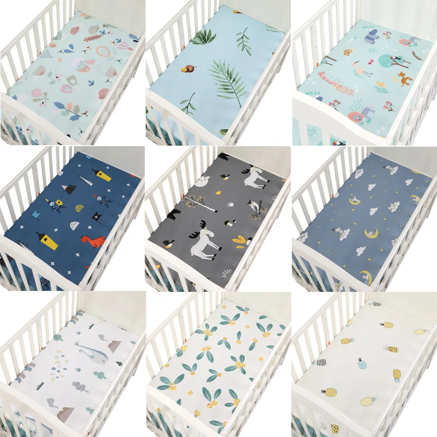 100% Microfabric Percale портативный/мини простыня для кроватки мягкая матрас детской