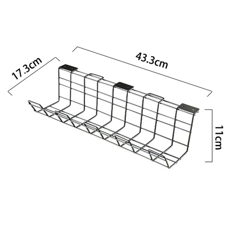 Under Desk Cable Management - 2 Pack Cable Management Tray, Desk Cable Management for Desks, Offices and Kitchens
Under Desk Cable Management - 2 Pack Cable Management Tray, Desk Cable Management for Desks, Offices and Kitchens