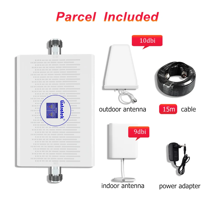 Lintratek 900 1800 2G 4G Dual Band 70dB Repeater Cellular Signal Booster GSM 900mhz DCS LTE 4G 1800mhz Amplifier 15M Kit AGC
Lintratek 900 1800 2G 4G Dual Band 70dB Repeater Cellular Signal Booster GSM 900mhz DCS LTE 4G 1800mhz Amplifier 15M Kit AGC