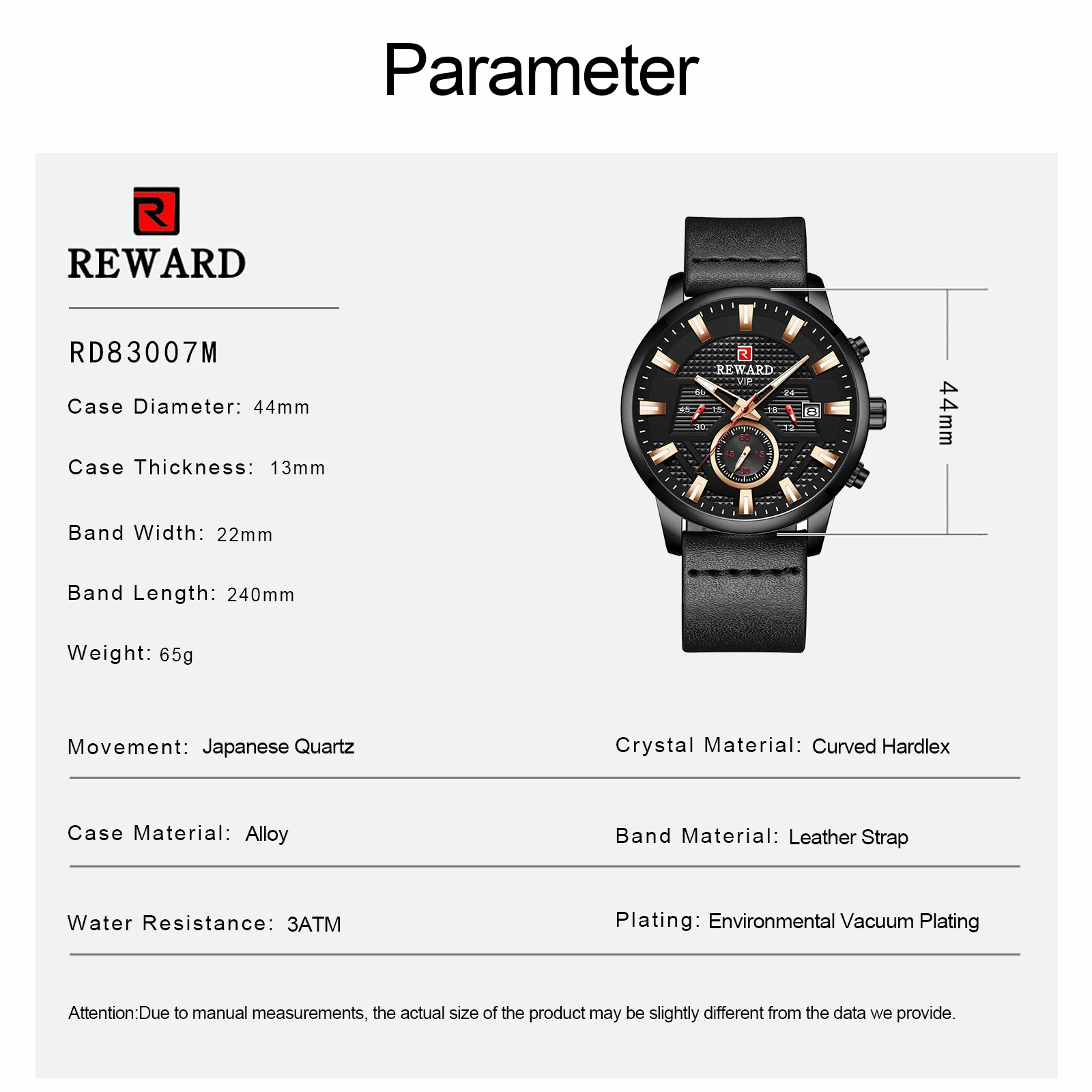 REWARD Quartz Wrist Watches Black Leather Complete Calendar Luminous Hands Fashion Dial Round Case Relogio Masculino
REWARD Quartz Wrist Watches Black Leather Complete Calendar Luminous Hands Fashion Dial Round Case Relogio Masculino