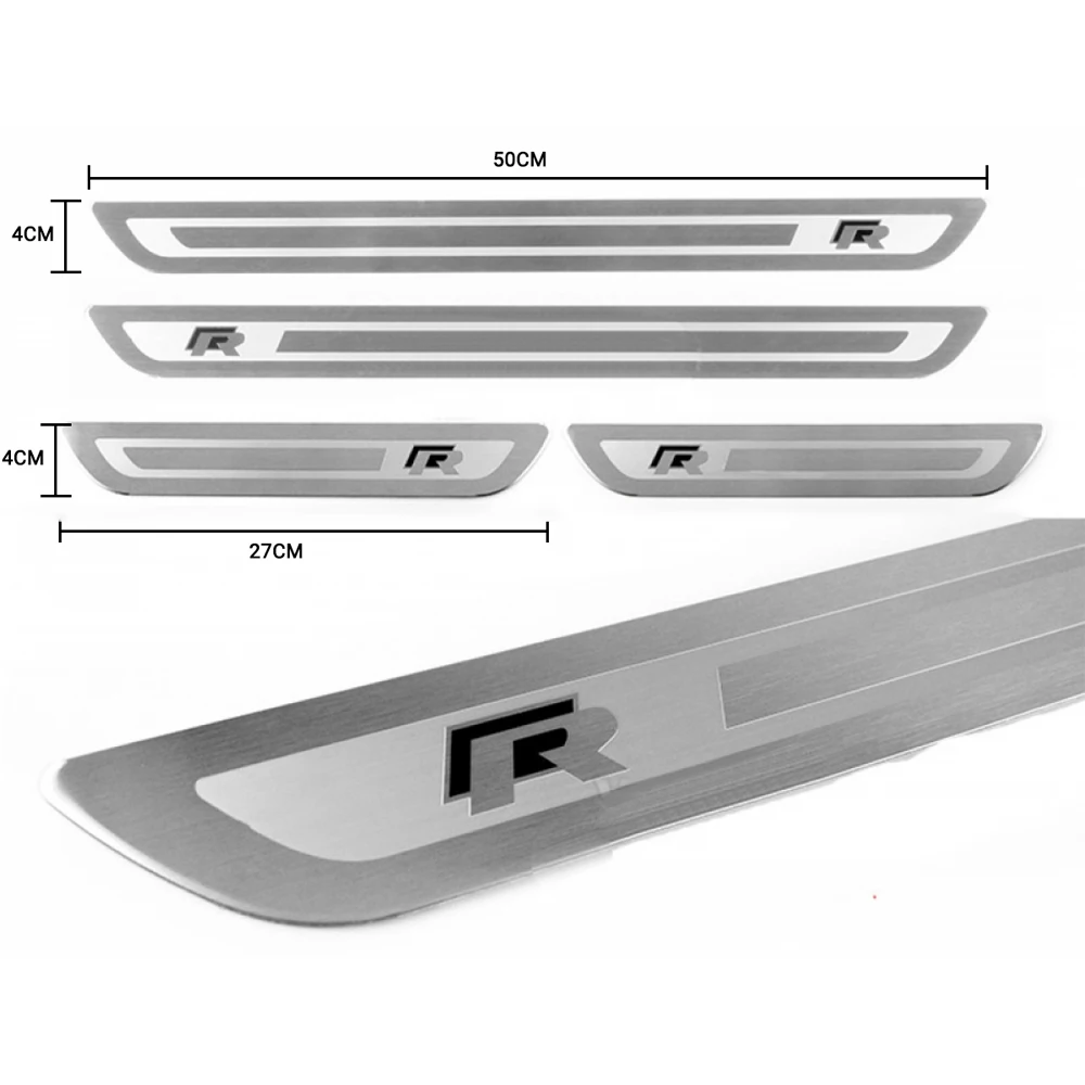 Car R Style Thin Stainless Steel Door Sill Case Stickers Decal for Volkswagen VW R Line Santana JETTA Bora MK5 MK6 POLO Golf 6 7
Car R Style Thin Stainless Steel Door Sill Case Stickers Decal for Volkswagen VW R Line Santana JETTA Bora MK5 MK6 POLO Golf 6 7