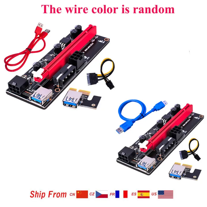 10pcs PCI-E Riser Board 1X to 16X GPU Extender Riser Card PCI-E USB 3.0 GPU Adapter with 6pin Interface, Blue
10pcs PCI-E Riser Board 1X to 16X GPU Extender Riser Card PCI-E USB 3.0 GPU Adapter with 6pin Interface, Blue