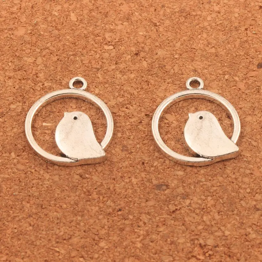 100pcs Zinc Alloy Bird On Ring Spacer Charm Beads Pendants Alloy Jewelry DIY L019 20.9x24.6mm
100pcs Zinc Alloy Bird On Ring Spacer Charm Beads Pendants Alloy Jewelry DIY L019 20.9x24.6mm