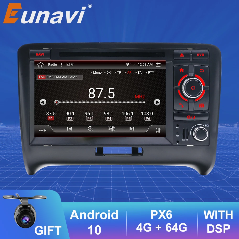 Eunavi 2 din Android 10 Car Radio Multimedia Video Player Auto Stereo GPS NAVI For Audi TT MK2 8J 2006 - 2014 2 din dvd DSP BT
Eunavi 2 din Android 10 Car Radio Multimedia Video Player Auto Stereo GPS NAVI For Audi TT MK2 8J 2006 - 2014 2 din dvd DSP BT