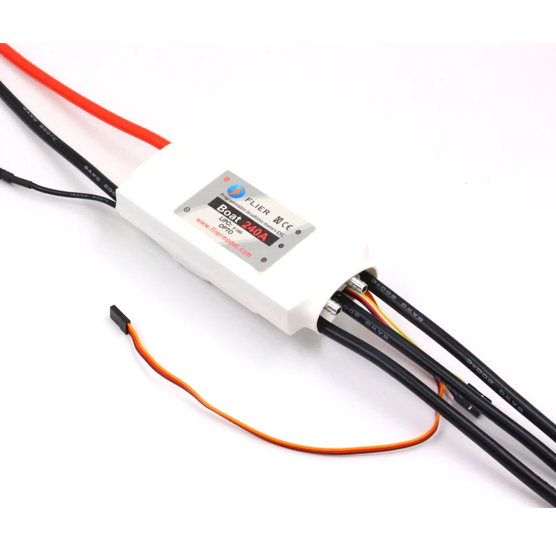 FLIER 240A ESC 3-16S ESC cooling water high voltage brushless speed controller with program cable for RC Boat surfboard
FLIER 240A ESC 3-16S ESC cooling water high voltage brushless speed controller with program cable for RC Boat surfboard