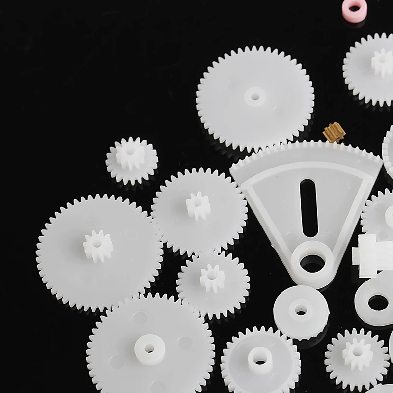 P15C Common 85 Kinds Plastic Gear Rack Pulley Belt Worm Gear Single Double Gear Teeth
