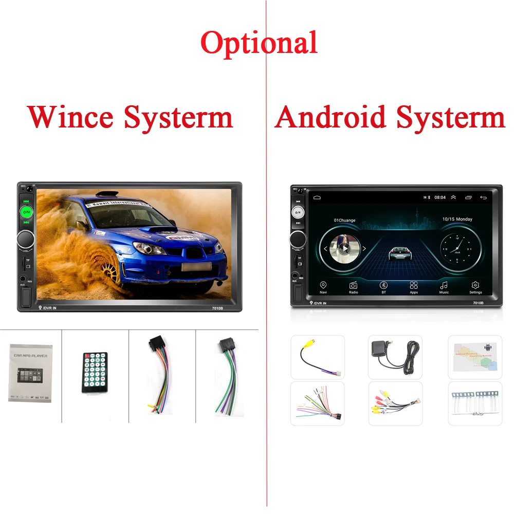 Podofo Car Radio Autoradio Multimedia Player Audio Stereo 2Din 7" HD BluetoothFM Receiver for Toyota Hyundai Renault Suzuki KIA
Podofo Car Radio Autoradio Multimedia Player Audio Stereo 2Din 7" HD BluetoothFM Receiver for Toyota Hyundai Renault Suzuki KIA