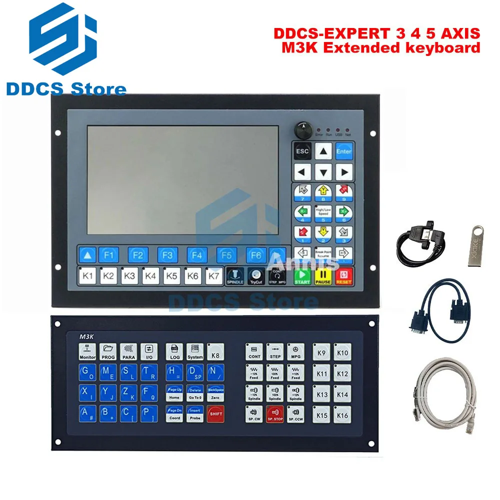 DDCS-EXPERT upgraded version 5axis CNC machining controller 4axis motion control system ATC extended keyboard
DDCS-EXPERT upgraded version 5axis CNC machining controller 4axis motion control system ATC extended keyboard