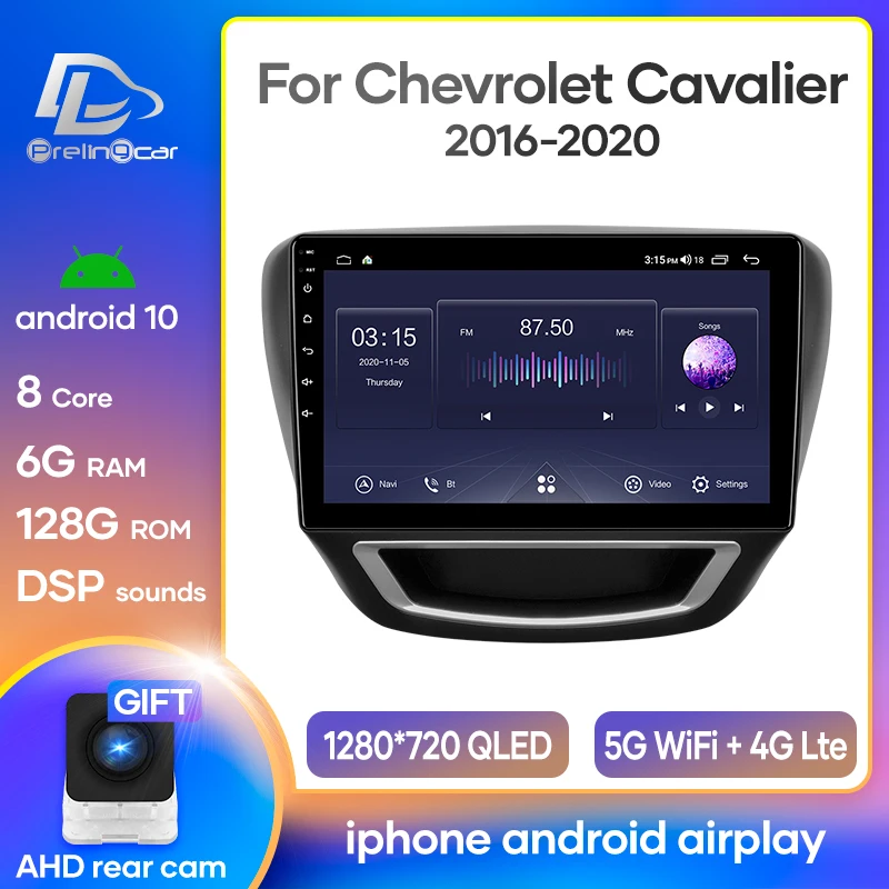 Автомобильная Мультимедийная система с GPS навигацией 4G Lte Android 10 0 для Chevrolet