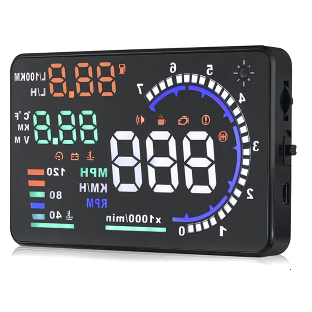 A8 OBD2 HUD Car Head Up Display 5.5" LED Windscreen Projector OBD Scanner Speed Fuel Warning Alarm Data Diagnostic Tool
A8 OBD2 HUD Car Head Up Display 5.5" LED Windscreen Projector OBD Scanner Speed Fuel Warning Alarm Data Diagnostic Tool