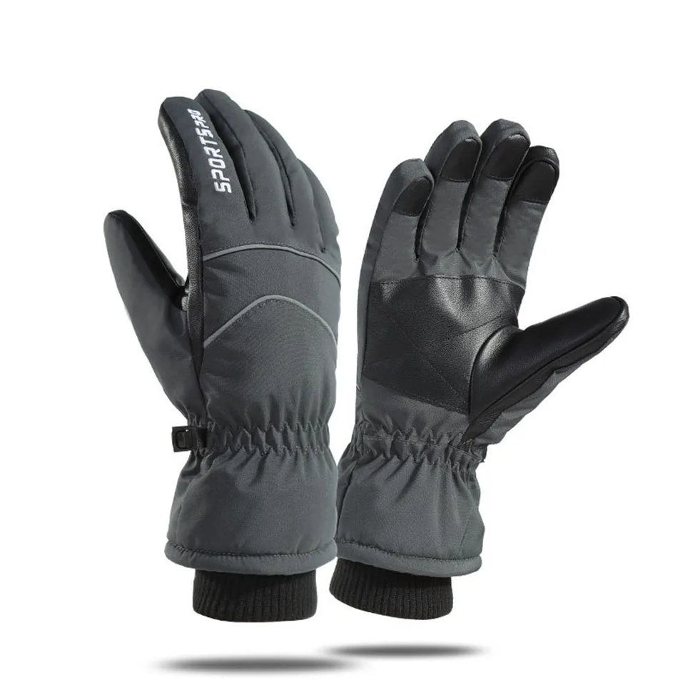

Лыжные перчатки looggolf, водонепроницаемые тканевые перчатки для сенсорных экранов, мягкие бархатные теплые ветрозащитные противоскользящие...