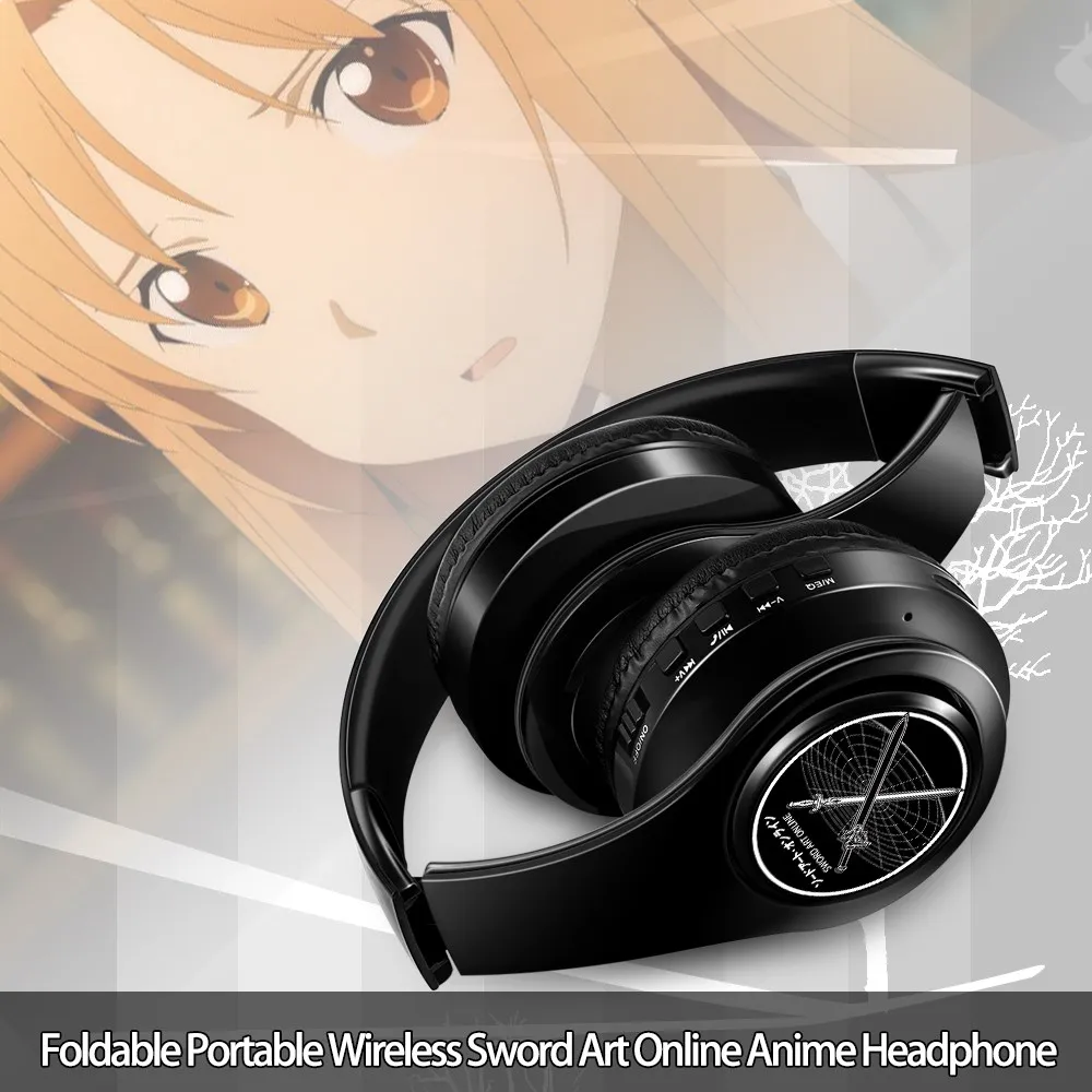 Косплей Аниме Sao Sword Art Online Beauty Yuuki Asuna беспроводная Bluetooth гарнитура спортивные