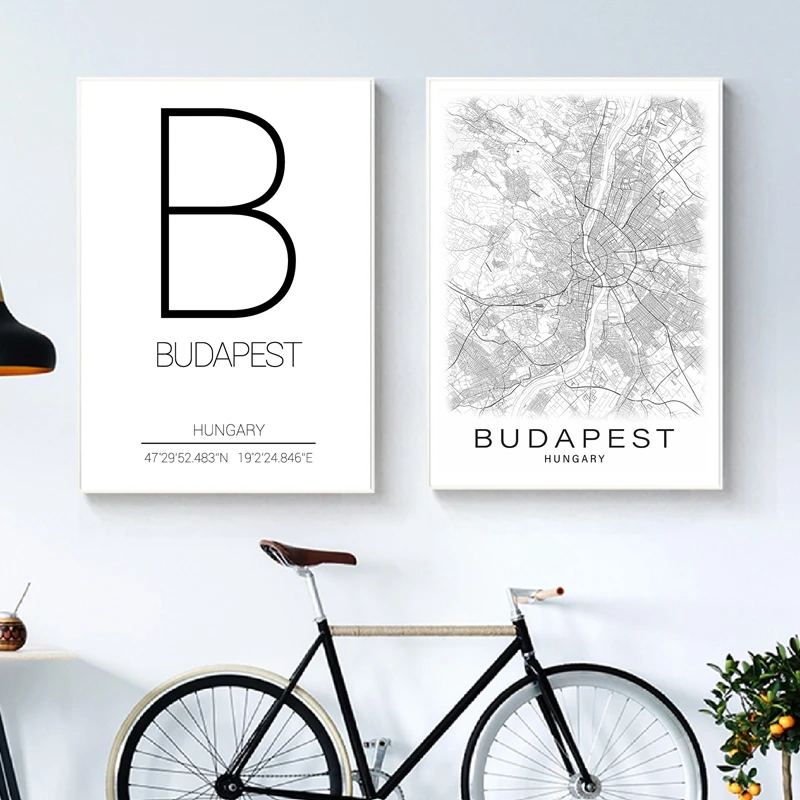 Black White Budapest City Map Canvas Painting Budapest Coordinates Hungary Nordic Decorative Picture Home Wall Art Print Modern
Black White Budapest City Map Canvas Painting Budapest Coordinates Hungary Nordic Decorative Picture Home Wall Art Print Modern