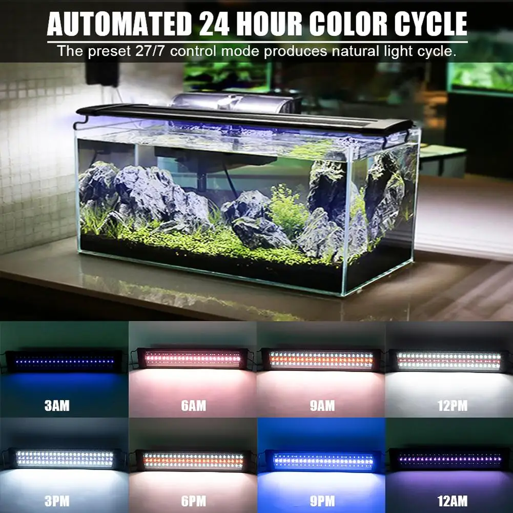 25W 108LED Solar Light Grass Lamp With Remote Control 28.54inch Suitable Fish Tank Decoration Lamps Coral Water Grass
25W 108LED Solar Light Grass Lamp With Remote Control 28.54inch Suitable Fish Tank Decoration Lamps Coral Water Grass