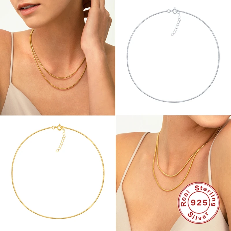 VINY 925 Sterling Silver Necklace For Women 2021 Trend Snake Bone Necklace Charms Bijoux Femme Choker Necklace Bijoux Collar
VINY 925 Sterling Silver Necklace For Women 2021 Trend Snake Bone Necklace Charms Bijoux Femme Choker Necklace Bijoux Collar