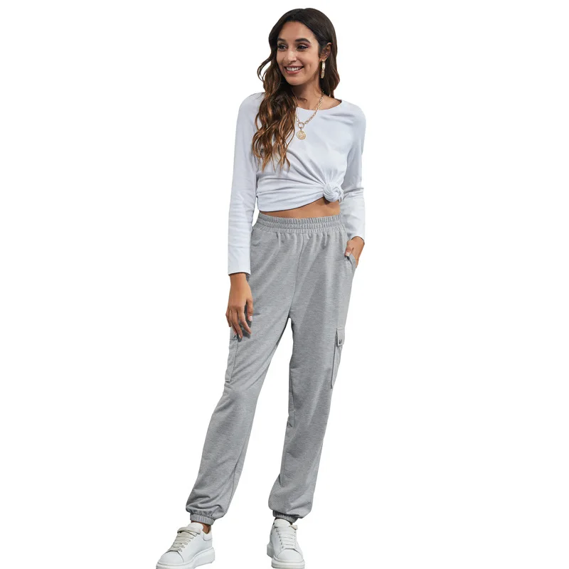 2021 Casual Fashion Style Sweatpants Women Baggy Gray Sports Feet Pants Joggers Waisted Trousers Women
2021 Casual Fashion Style Sweatpants Women Baggy Gray Sports Feet Pants Joggers Waisted Trousers Women