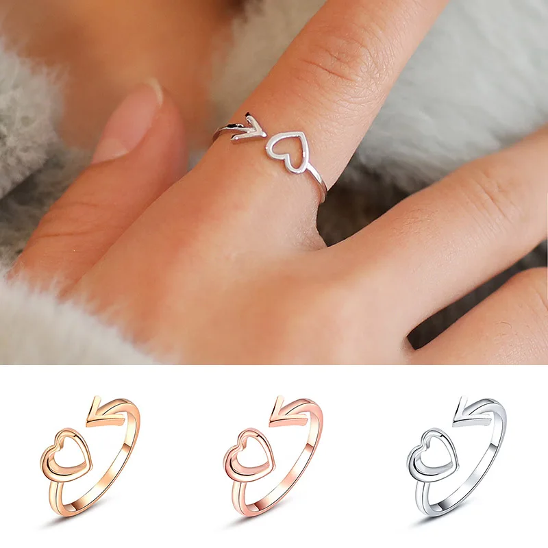 Romantic Love Heart Ring For Women Jewelry bisuteria mujer Simple Charm Arrow Cuff Knuckle Finger Ring Shellhard
Romantic Love Heart Ring For Women Jewelry bisuteria mujer Simple Charm Arrow Cuff Knuckle Finger Ring Shellhard