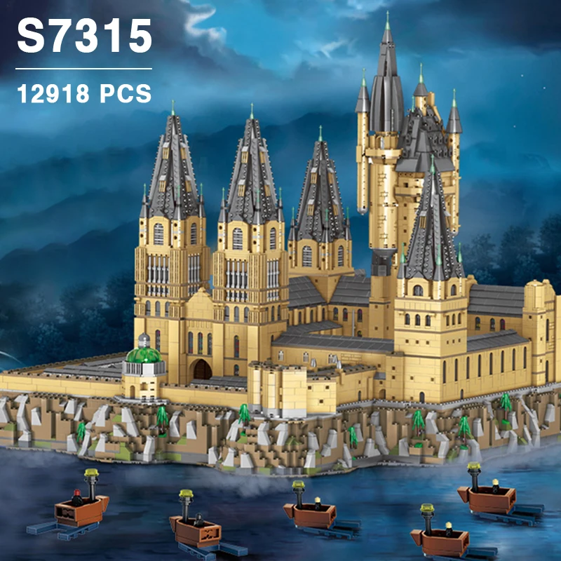 2021 Новый MOC 3 в 1 волшебная модель фильма замок центральный совместимый 16060