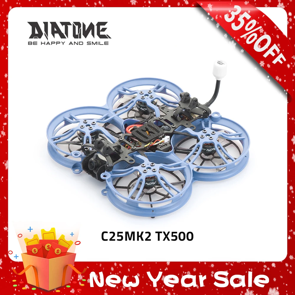 Diatone MXC25MK2 4S PNP TX500 VTX TAYCAN Cinewhoop FPV Drone with MAMBA F722AIO 35A 4S Drone Quadcopter
Diatone MXC25MK2 4S PNP TX500 VTX TAYCAN Cinewhoop FPV Drone with MAMBA F722AIO 35A 4S Drone Quadcopter