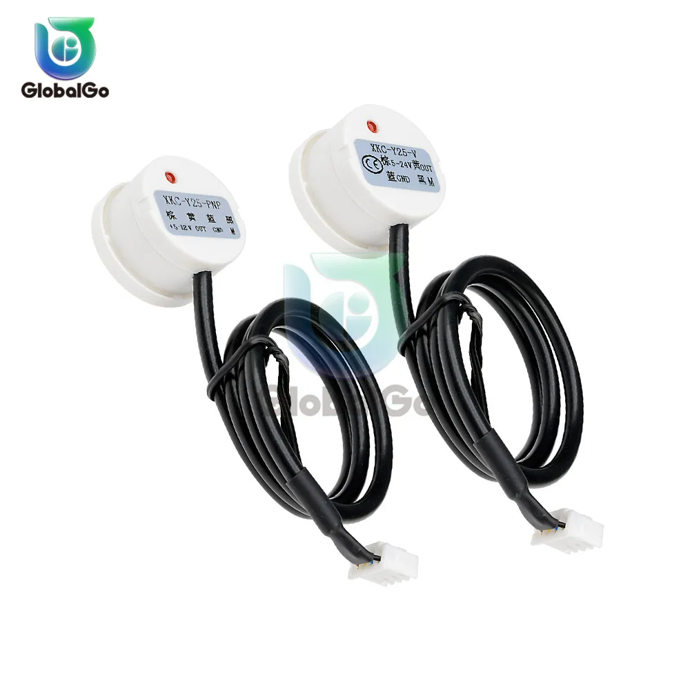 XKC Y25 V PNP датчик уровня жидкости для воды Бесконтактный детектор внешнего 5 в 12